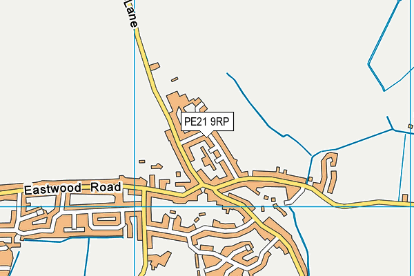 PE21 9RP map - OS VectorMap District (Ordnance Survey)