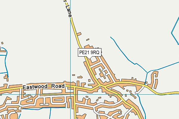 PE21 9RQ map - OS VectorMap District (Ordnance Survey)
