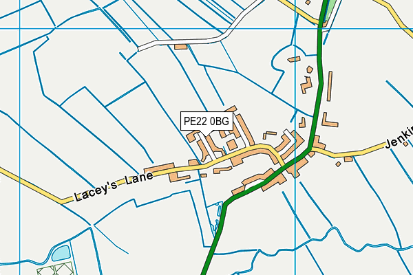 PE22 0BG map - OS VectorMap District (Ordnance Survey)