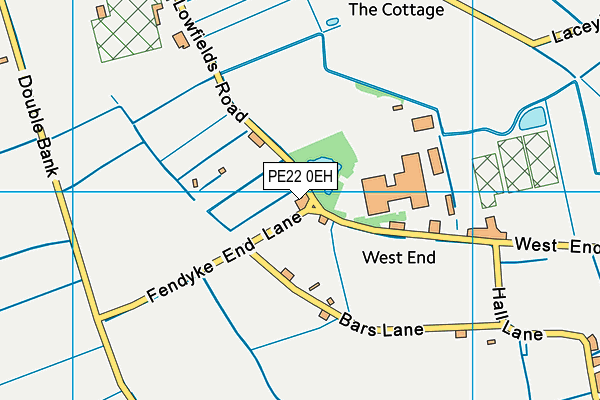 PE22 0EH map - OS VectorMap District (Ordnance Survey)