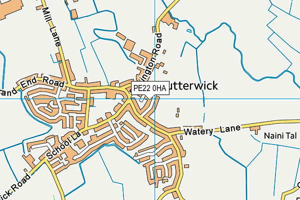 PE22 0HA map - OS VectorMap District (Ordnance Survey)