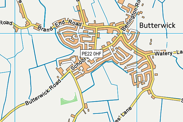 PE22 0HF map - OS VectorMap District (Ordnance Survey)