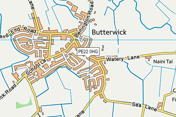 PE22 0HG map - OS VectorMap District (Ordnance Survey)