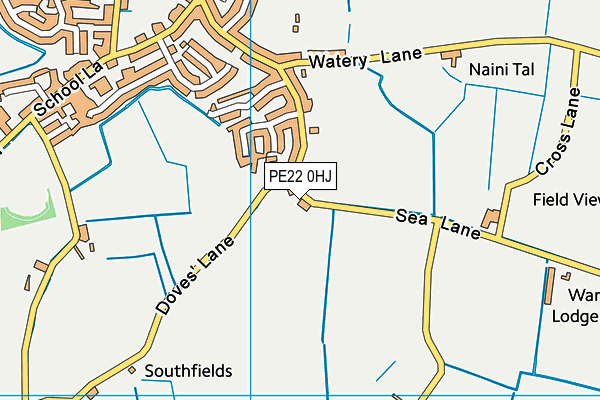 PE22 0HJ map - OS VectorMap District (Ordnance Survey)