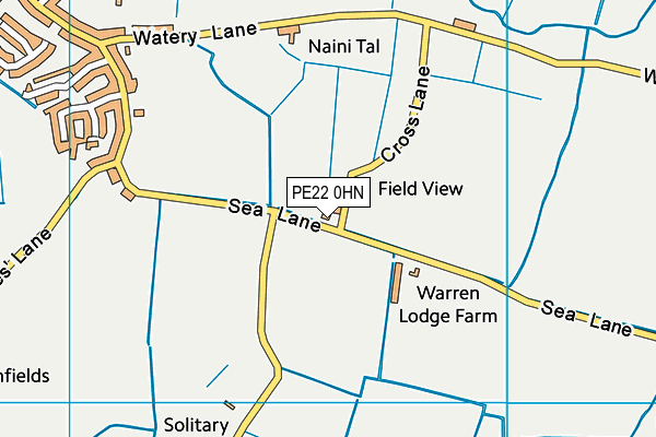 PE22 0HN map - OS VectorMap District (Ordnance Survey)