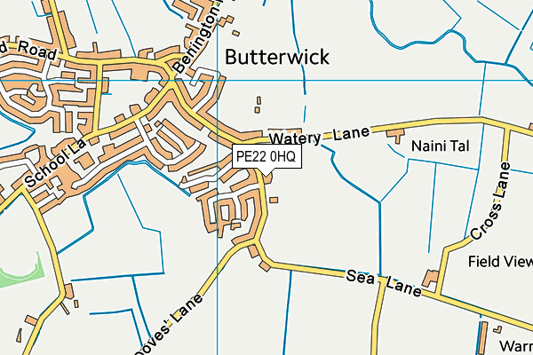 PE22 0HQ map - OS VectorMap District (Ordnance Survey)