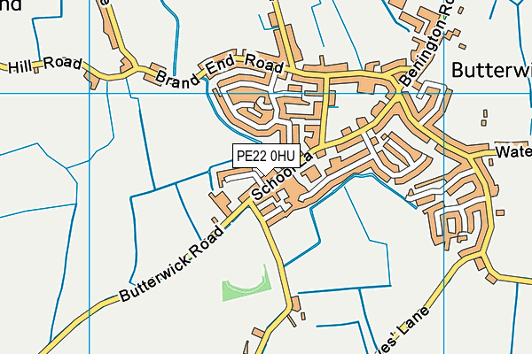 The Butterwick Pinchbeck's Endowed CofE Primary School map (PE22 0HU) - OS VectorMap District (Ordnance Survey)