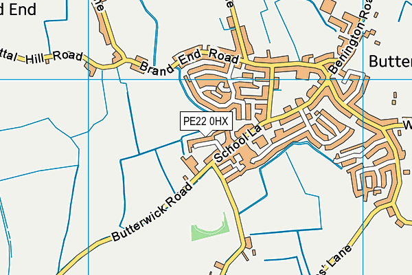 PE22 0HX map - OS VectorMap District (Ordnance Survey)