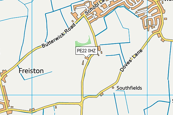 PE22 0HZ map - OS VectorMap District (Ordnance Survey)