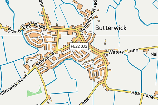 PE22 0JS map - OS VectorMap District (Ordnance Survey)