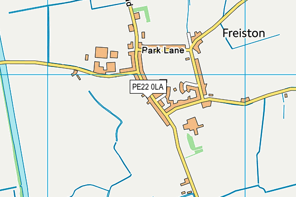 PE22 0LA map - OS VectorMap District (Ordnance Survey)