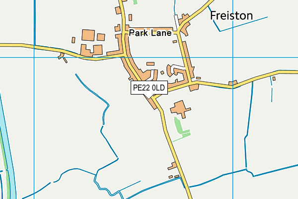 PE22 0LD map - OS VectorMap District (Ordnance Survey)