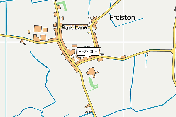 PE22 0LE map - OS VectorMap District (Ordnance Survey)