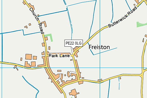 PE22 0LG map - OS VectorMap District (Ordnance Survey)