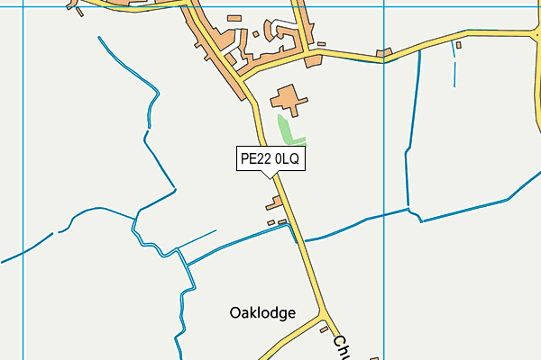 PE22 0LQ map - OS VectorMap District (Ordnance Survey)