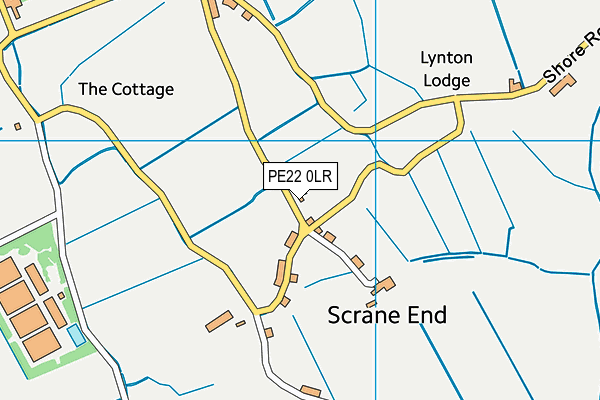 PE22 0LR map - OS VectorMap District (Ordnance Survey)