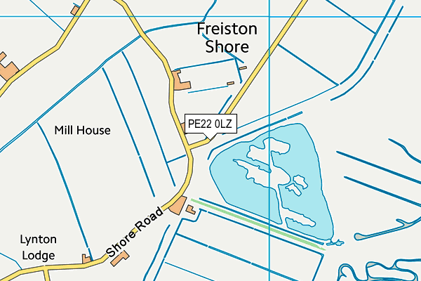 PE22 0LZ map - OS VectorMap District (Ordnance Survey)