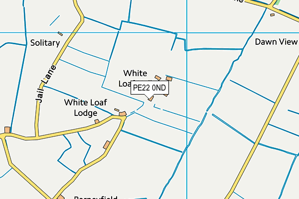 PE22 0ND map - OS VectorMap District (Ordnance Survey)