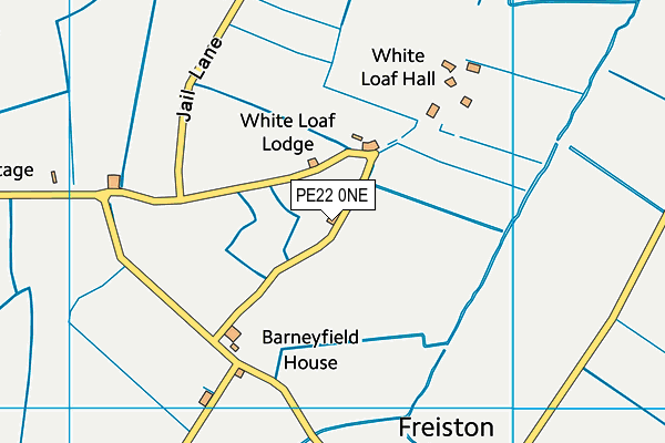 PE22 0NE map - OS VectorMap District (Ordnance Survey)