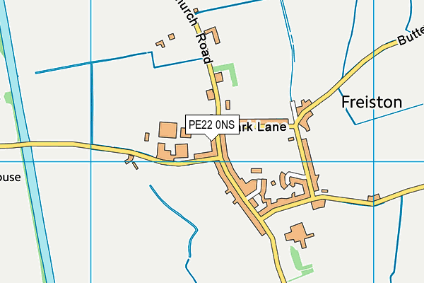 PE22 0NS map - OS VectorMap District (Ordnance Survey)