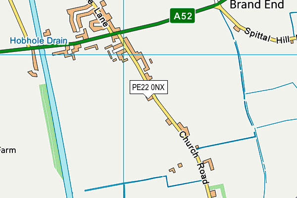 Aspiration House School map (PE22 0NX) - OS VectorMap District (Ordnance Survey)
