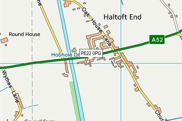 PE22 0PG map - OS VectorMap District (Ordnance Survey)