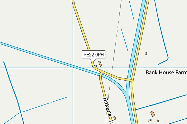 PE22 0PH map - OS VectorMap District (Ordnance Survey)