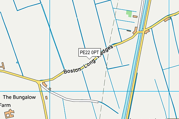 PE22 0PT map - OS VectorMap District (Ordnance Survey)