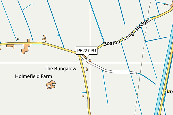 PE22 0PU map - OS VectorMap District (Ordnance Survey)