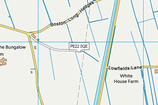 PE22 0QE map - OS VectorMap District (Ordnance Survey)