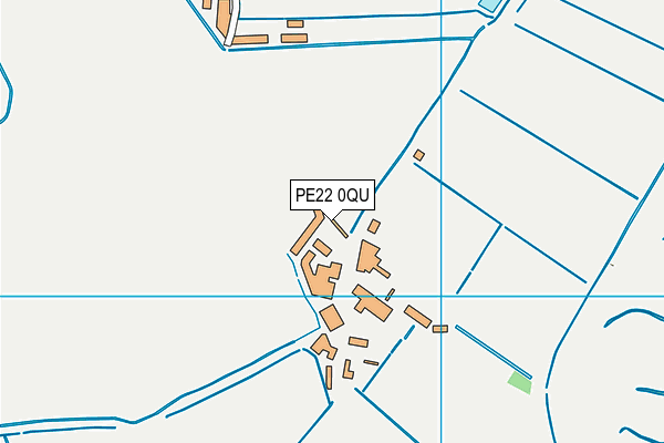 PE22 0QU map - OS VectorMap District (Ordnance Survey)