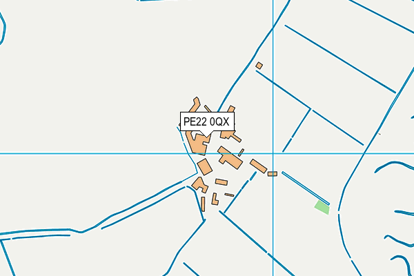 PE22 0QX map - OS VectorMap District (Ordnance Survey)