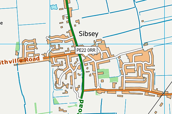 The Sibsey Free Primary School map (PE22 0RR) - OS VectorMap District (Ordnance Survey)