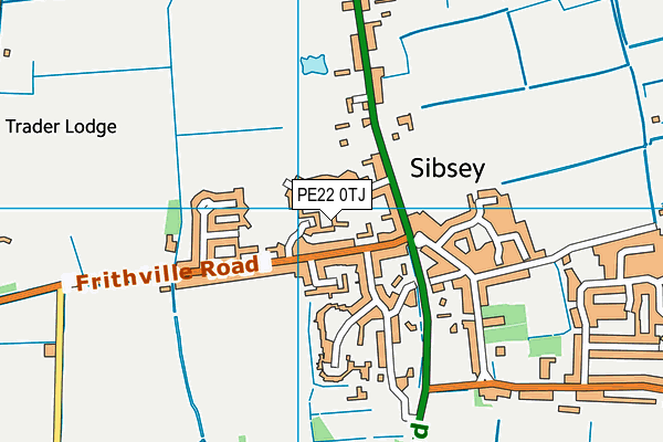 PE22 0TJ map - OS VectorMap District (Ordnance Survey)