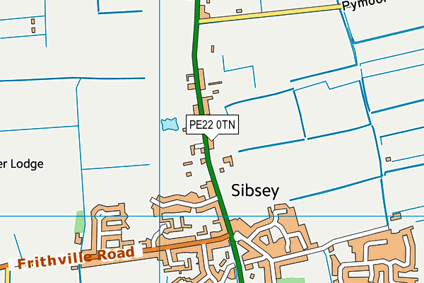 PE22 0TN map - OS VectorMap District (Ordnance Survey)