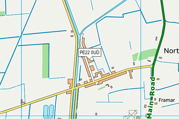 PE22 0UD map - OS VectorMap District (Ordnance Survey)