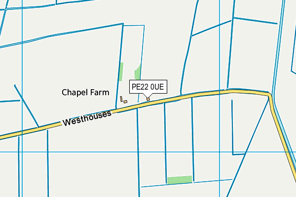 PE22 0UE map - OS VectorMap District (Ordnance Survey)