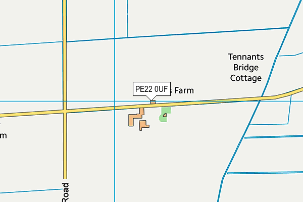 PE22 0UF map - OS VectorMap District (Ordnance Survey)