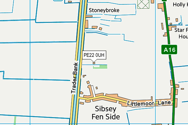 PE22 0UH map - OS VectorMap District (Ordnance Survey)