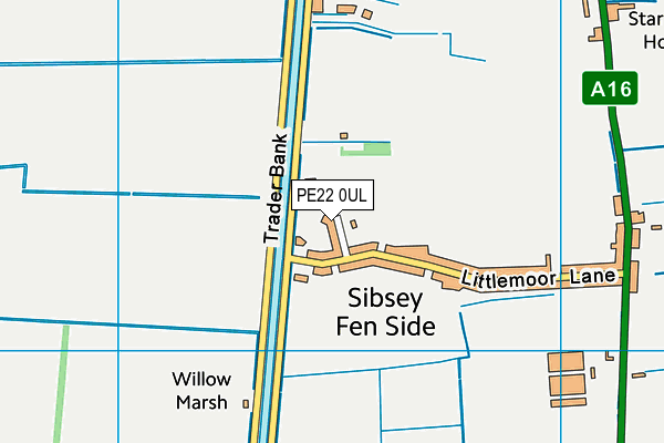 PE22 0UL map - OS VectorMap District (Ordnance Survey)