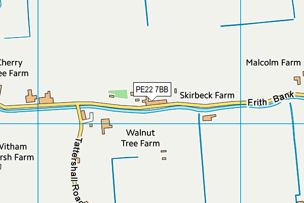 PE22 7BB map - OS VectorMap District (Ordnance Survey)