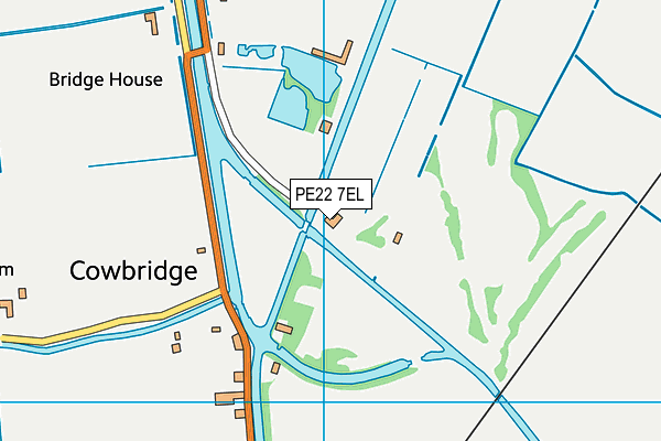 PE22 7EL map - OS VectorMap District (Ordnance Survey)