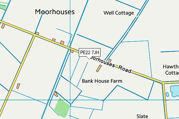 PE22 7JH map - OS VectorMap District (Ordnance Survey)