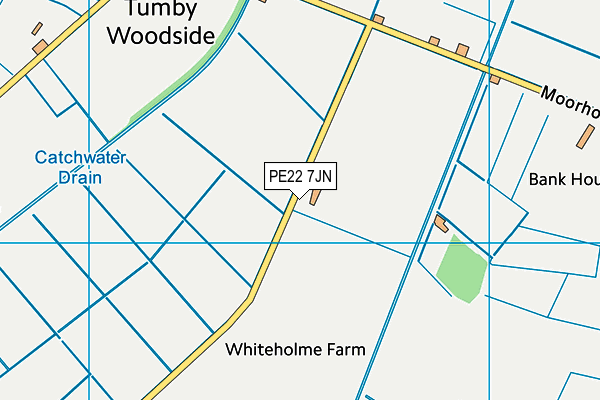 PE22 7JN map - OS VectorMap District (Ordnance Survey)