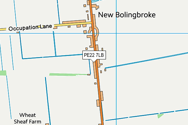 PE22 7LB map - OS VectorMap District (Ordnance Survey)