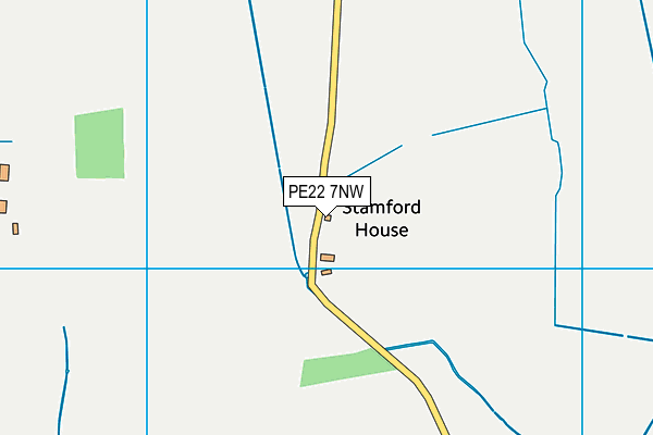 PE22 7NW map - OS VectorMap District (Ordnance Survey)