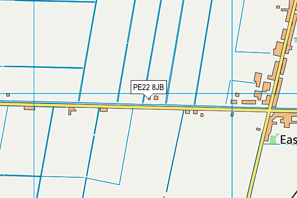 PE22 8JB map - OS VectorMap District (Ordnance Survey)