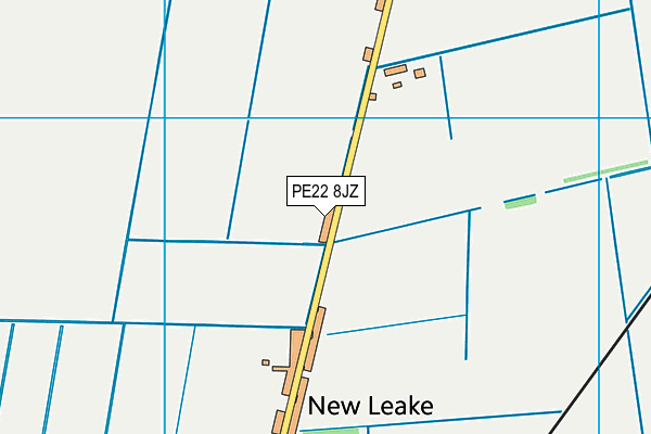 PE22 8JZ map - OS VectorMap District (Ordnance Survey)