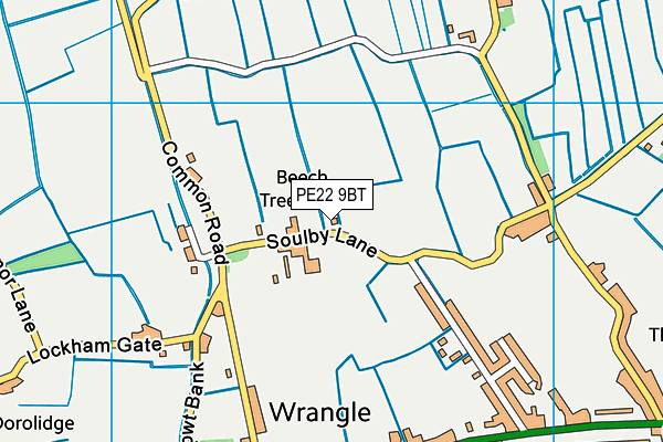 PE22 9BT map - OS VectorMap District (Ordnance Survey)