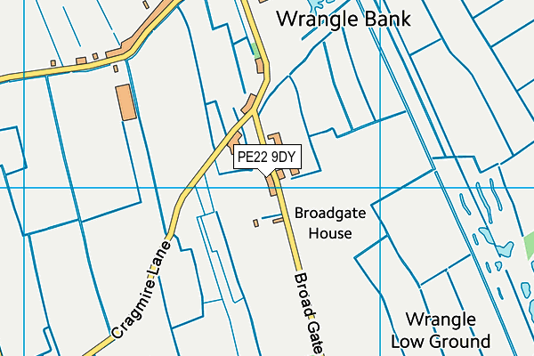 PE22 9DY map - OS VectorMap District (Ordnance Survey)